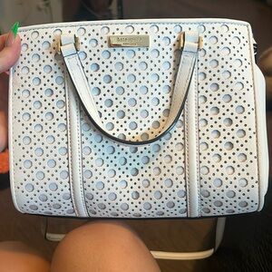 White crossbody kate spade purse